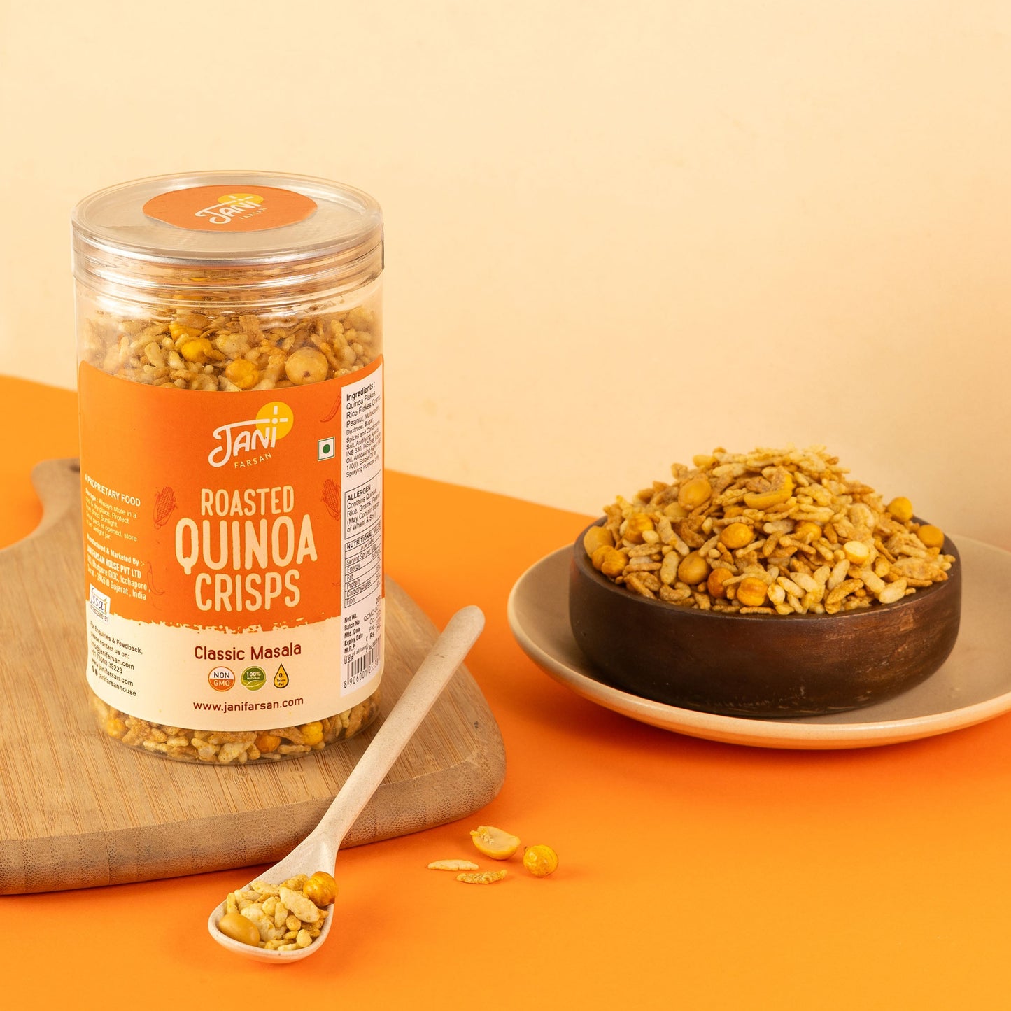 Roasted Quinoa Crisps