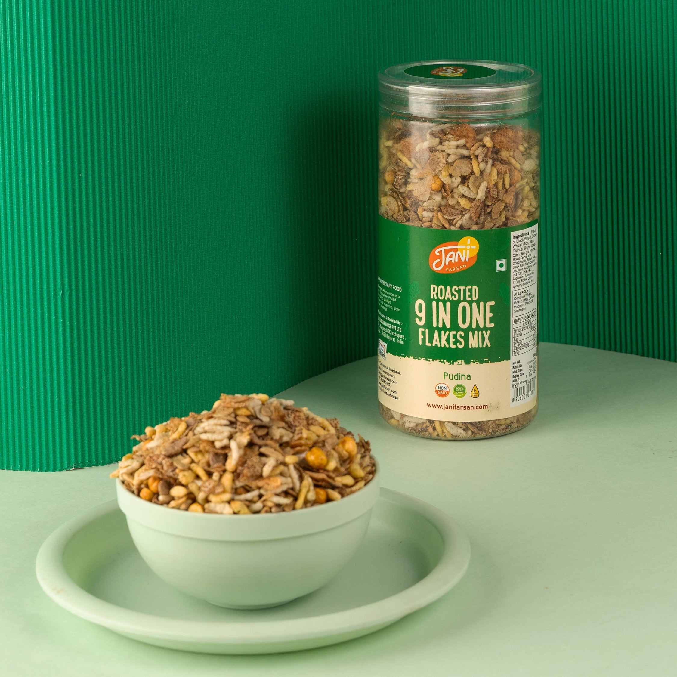 Roasted 9 In One Flakes Mix – Jani Farsan