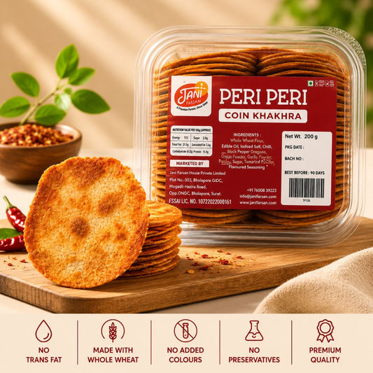 Peri Peri Coin Khakhra